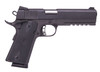 Rock Island 51484 Tac Standard FS 45 ACP 5" 8+1 Black Parkerized Steel Slide Rubber Grip