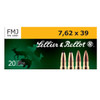 Sellier & Bellot 7.62X39MM 124gr FMJ  20 Rounds [MPN: SB76239A]