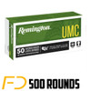 Remington UMC Handgun 9MM, 115gr, FMJ - 500 Rounds [MPN: 23728] - Free Shipping