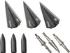 Bear Archery RazorHead VWS Single Bevel Broadhead Kit  Black