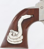 Cimarron Man W/no Name .357 Mag, 4.75" Barrel, 6 rnd - Stainless/Silver Snake [MPN:PP400WSSI01]