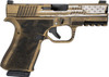 Black Rain Ordnance Frontline Trump 9mm, 4" Barrel, Optic Ready, 15 rnd - Gold Battleworn [MPN:BRO-FL-TRUMP-GB]