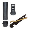 YHM TURBO T3 5.56MM SUPPRESSOR W/MUZZLE BRAK