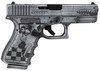 Glock G45 Gen 5, P-51 Mustang, 9mm, 17+1, 4.02" GMB Barrel, Distressed Gray Cerakote Flying Tiger-Style Cut, Steel Slide, [MPN: PA45S204NP51M]

