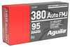Aguila .380 ACP, 95gr, FMJ [MPN: AGU 1E802380] - 50 rounds