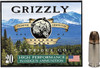 GRIZZLY AMMO 9MM, 124+Pgr, JHP - 20 rounds [MPN: GC9+P+CM10]