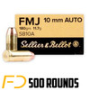 Sellier &amp; Bellot 10MM ACP, 180gr, FMJ - 500 Rounds [MPN: SB10A] - Free Shipping