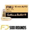 Sellier & Bellot 10MM ACP, 180gr, FMJ - 500 Rounds [MPN: SB10A] - Free Shipping