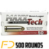 Maxxtech 9MM, 124gr, FMJ - 500 Rounds [MPN: PTGB9124B] - Free Shipping