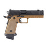 Sig Sauer P211 GTO Combat 9mm, 4.4" Barrel, Optic Ready, 23 rnd - Coyote/Black [MPN:211F9GTOCBT]
