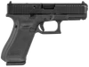 GLOCK G45 Gen 5 MOS 9MM, 4.02in. Barrel, 10rd, Front Serrations, Austrian - Black [MPN: PA455S201MOS]
