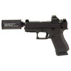 Glock 43X Hush Puppy 9mm, 3.92" Barrel, Holosun 407K, 15 rnd - Black [MPN:UX4350204NR15]