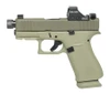 Glock G43X 9mm, 3.41" Threaded Barrel, Holosun 407K, 15 rnd - Olive Green [MPN:UX4350204NR15ORNINO2G]