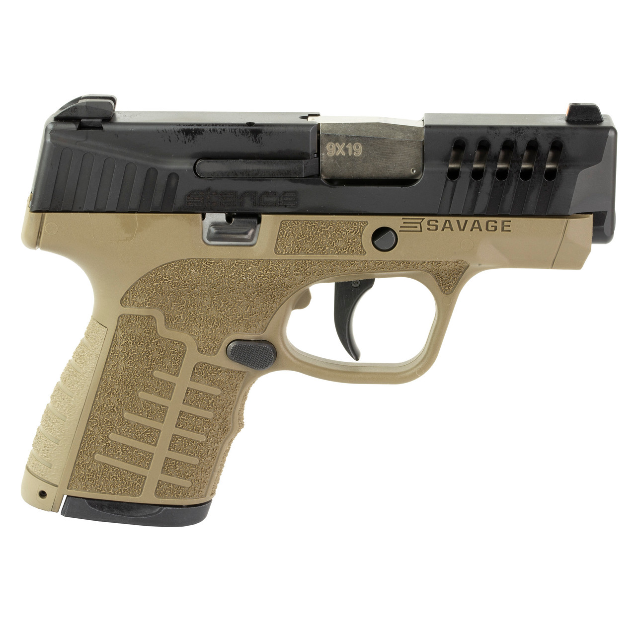 Savage Stance Mc9ms 9mm 32 8rd Fde No Safety 3 Dot Firearms Depot 9839