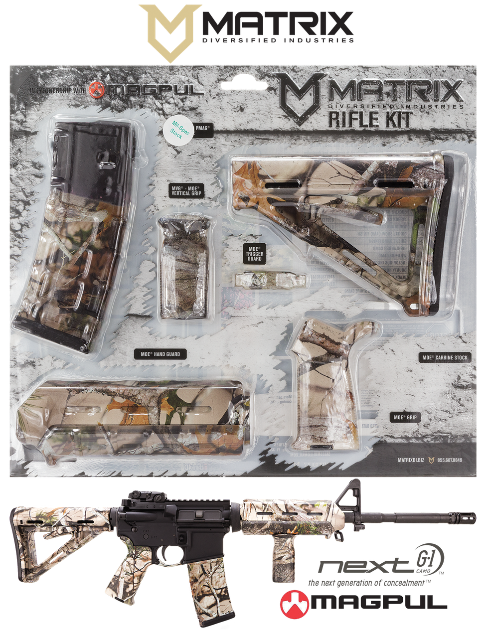 Matrix Diversified Ind Magpul Carbine Accessory Kit, Mdi Magcom
