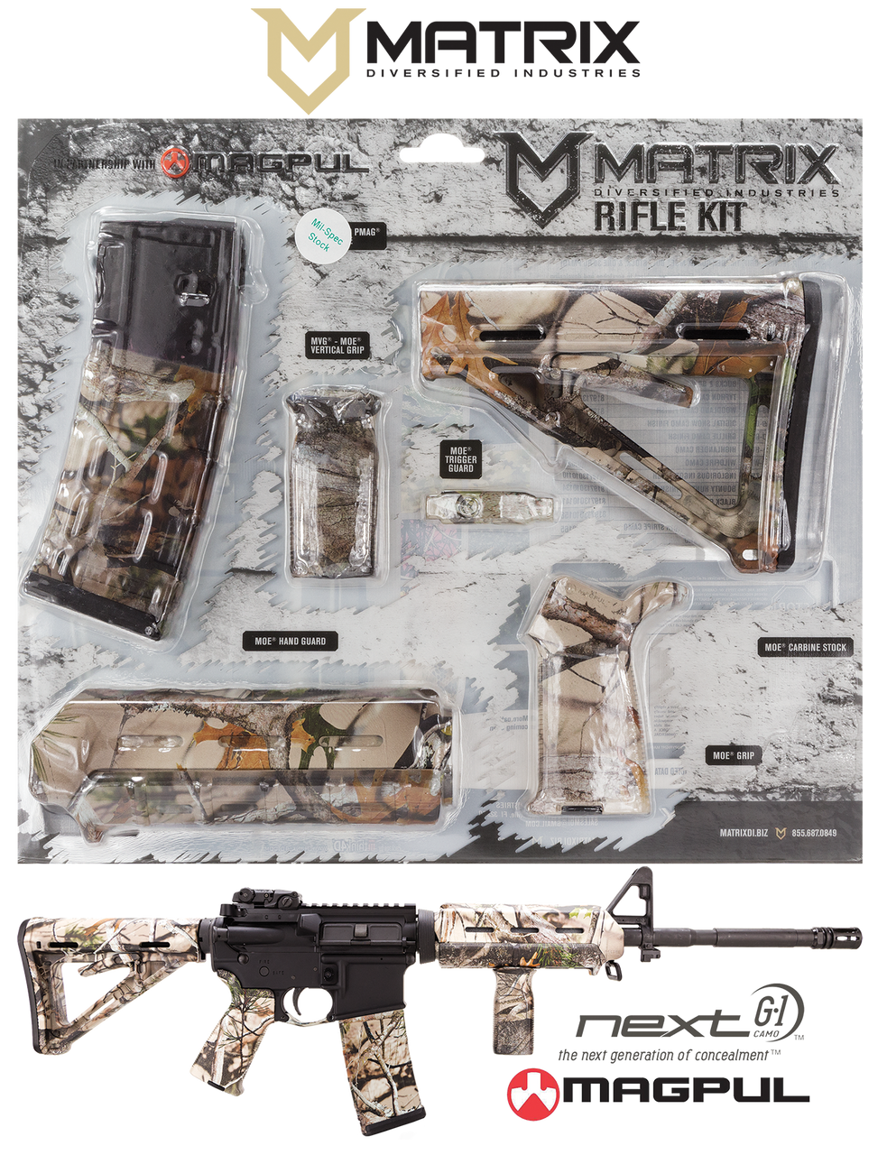 Matrix Diversified Ind Magpul Carbine Accessory Kit, Mdi Magmil