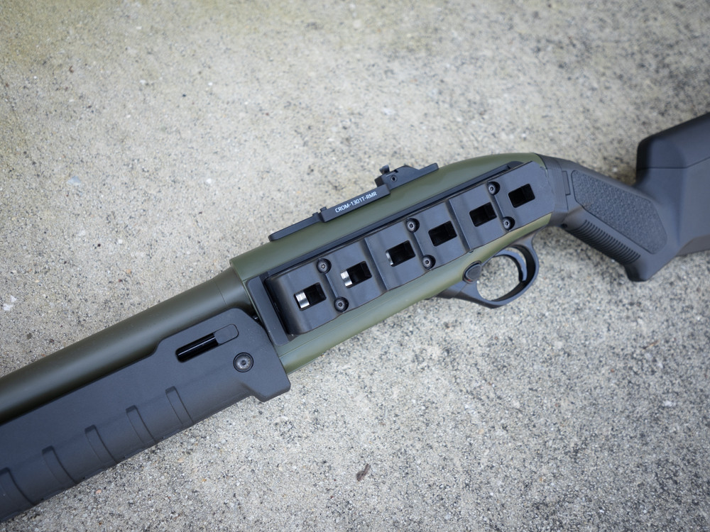 Langdon Tactical 1301 Shotgun - OD Green with Side Saddle and RMR