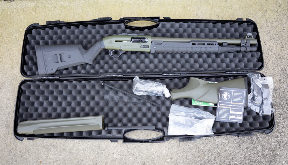 Langdon Tactical 1301 Shotgun - OD Green with Side Saddle and RMR
