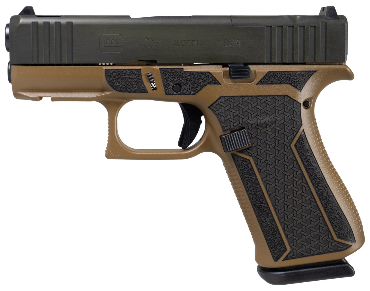 モッツ GLOCK 43X MOS 9MM HAPPY LITTLE TREES SCT [MPN: PX4350201FRMOSHLT
