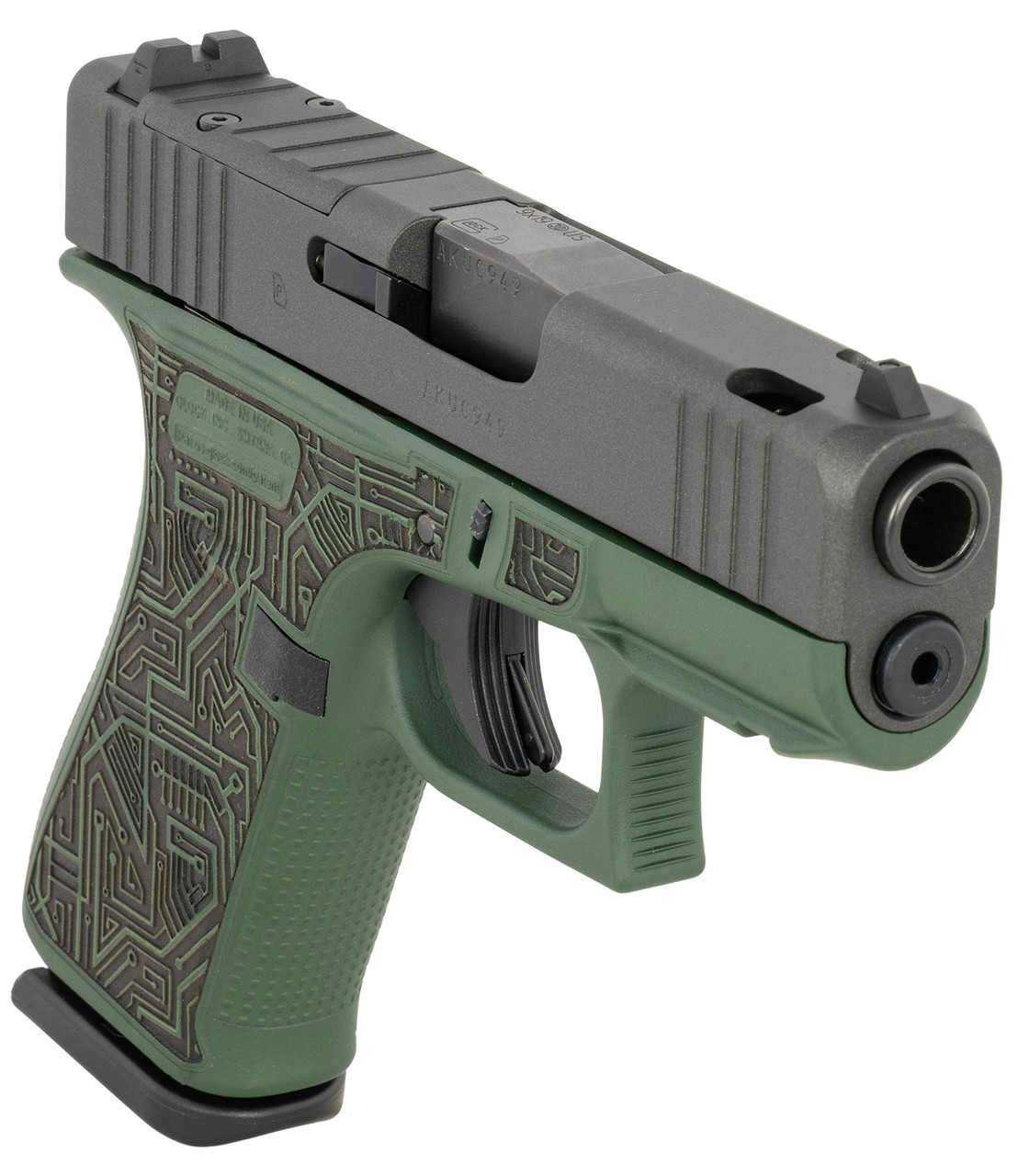 Glock G43X MOS 9mm, 3.41