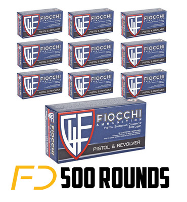Fiocchi Shooting Dynamics 9MM, 115gr., FMJ - 500 Rounds