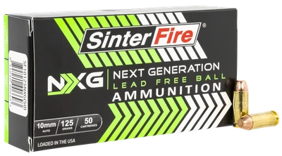 Sinterfire Inc Next Generation 10MM ACP, 125gr, FMJ - 50 Rounds [MPN: SF10125NXG]