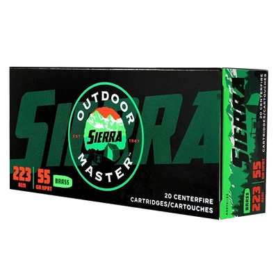 Sierra Outdoor Master .223 REM, 55gr, HPBT - 20 Rounds [MPN: A937532]