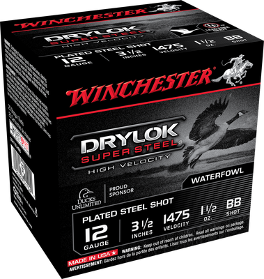 Winchester Supreme 12 GA, 3-1/2in. 1-1/2oz. BB Shot, - 25 rounds [MPN: SSH12LHBB]