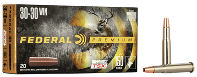 Federal Premium .30-30 WIN, 150gr, Barnes TSX - 20 Rounds [MPN: P3030G]