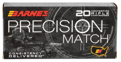Barnes Bullets Precision Match 5.56X45MM, 85gr, OTM - 20 Rounds [MPN: 30848]