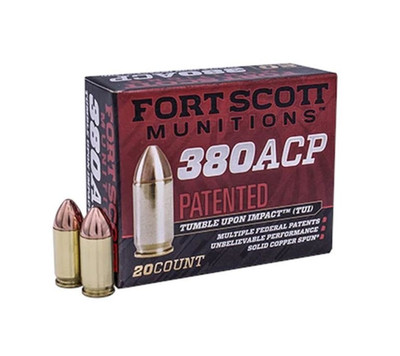 Fort Scott Munitions TUI .380 ACP, 95gr, SCS - 20 Rounds [MPN: 380-095-SCV]