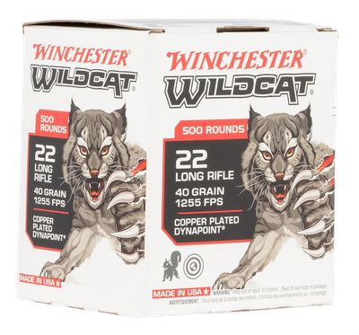 Winchester Wildcat .22 LR, 40gr, LRN - 500 Rounds [MPN: WW22LRB] (20892104181)