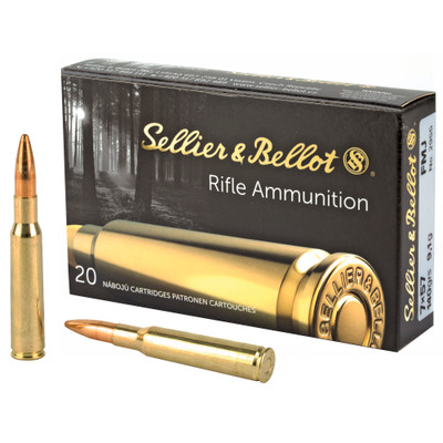 Sellier & Bellot 7MM MAUSER, 140gr, FMJ - 20 Rounds [MPN: SB757A]