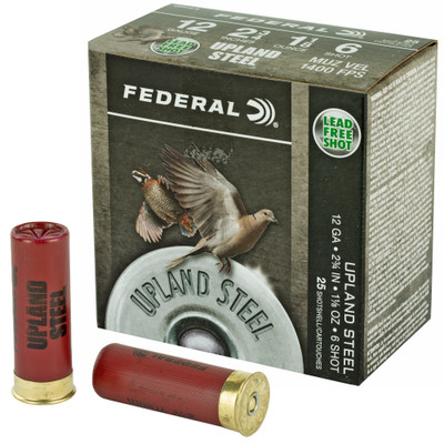 Federal Range and Target 12 GA, 2-3/4in. 1-1/8oz. #6 Shot - 25 Rounds [MPN: USH126]