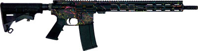 GREAT LAKES FIREARMS AR-15 .223 WYLDE 16" BARREL 30-ROUNDS BLACK SPLATTER