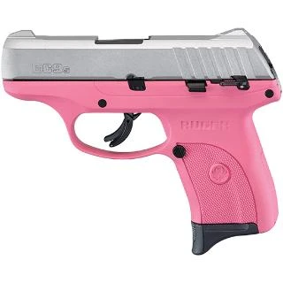 RUGER EC9S 9MM 3.12" 7+1 PINK FRAME SATIN ALUM SLIDE