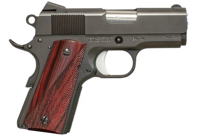 Fusion Precision 1911BANTAM45 Freedom Bantam 45 ACP 3" 6+1 Black Steel Frame & Slide Red Cocobolo Grip