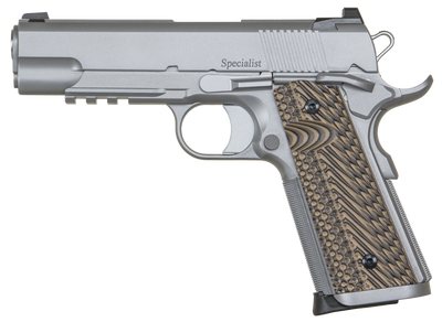 Dan Wesson 01809 Specialist Commander 45 ACP Caliber with 425quot Barrel 81 Capacity Overall Stainless Steel Finish