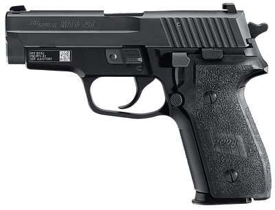 Sig Sauer M11A110 P229 M11A1 9mm Luger Caliber with 390quot Barrel 101 Capacity Black Hardcoat