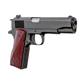 Fusion Precision 1911GOVERNMENT45 Freedom Government GI 45 ACP 5" 8+1 Black Frame Black Military 70 Series Steel Slide Cocobolo Grip