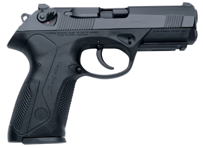 Beretta USA JXF9G20CA Px4 Storm CA Compliant 9mm Luger Caliber with 4quot Barrel 101 Capacity Black Polymer with Picatinny Rail Frame Serrated Bruniton Finish Steel Slide Interchangeable Backstrap Grip amp Decocker Safety