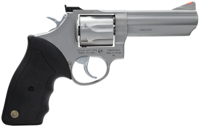 Taurus 2660049 66 Standard 357 Mag 7rd 4quot Matte Stainless Steel Black Rubber Grip