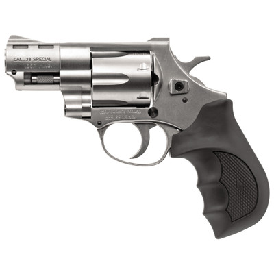European American Armory Windicator Small Frame 357 Magnum 2quot Barrel Steel Frame Nickel Finish Rubber Grips Fixed Sights 6Rd