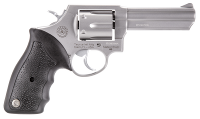 Taurus 2650049 65 Standard 357 Mag 6rd 4quot Matte Stainless Steel Black Rubber Grip