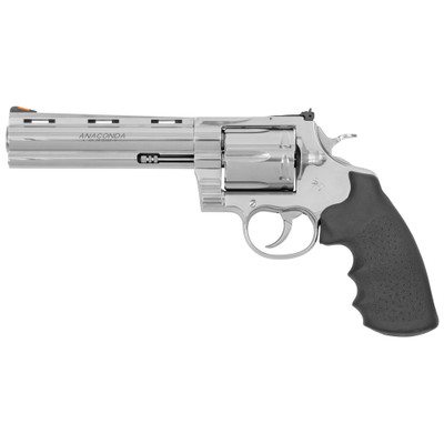 Colts Manufacturing Anaconda 44 Magnum 6quot Barrel 6Rd SemiBright Stainless Finish Hogue Grip Revolver