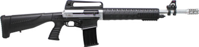 Iver Johnson Stryker 12ga 3quot  20quot Arstyle 5sh Snickelblk