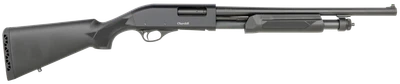 Akkar 612 12ga. Pump Combo 28" - Vr & 18.5" Cyl. Black Syn. Stk