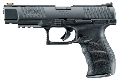 Walther Arms 5100302 PPQ M2 22 LR 5quot 121 Black Black Interchangeable Backstrap Grip Fiber Optic Sights