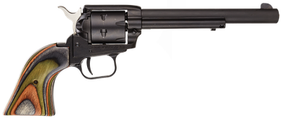 Heritage Mfg RR22MBS6 Rough Rider 22 WMR 6rd 6.50" Black Steel Camo Laminate Grip