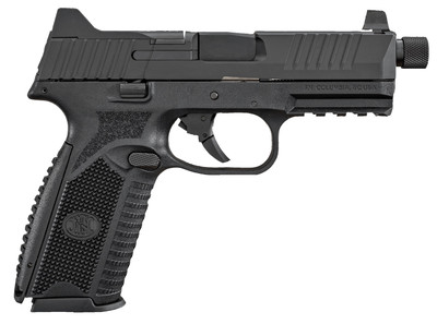 FNH FN509 Tactical 9mm Luger Semi Auto Pistol 45quot Threaded Barrel 2417 Rounds Ambidextrous Controls Night Sights Polymer Frame Matte Black Finish